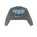ALPINE DAYS OVERSIZED CROPPED SWEATSHIRT