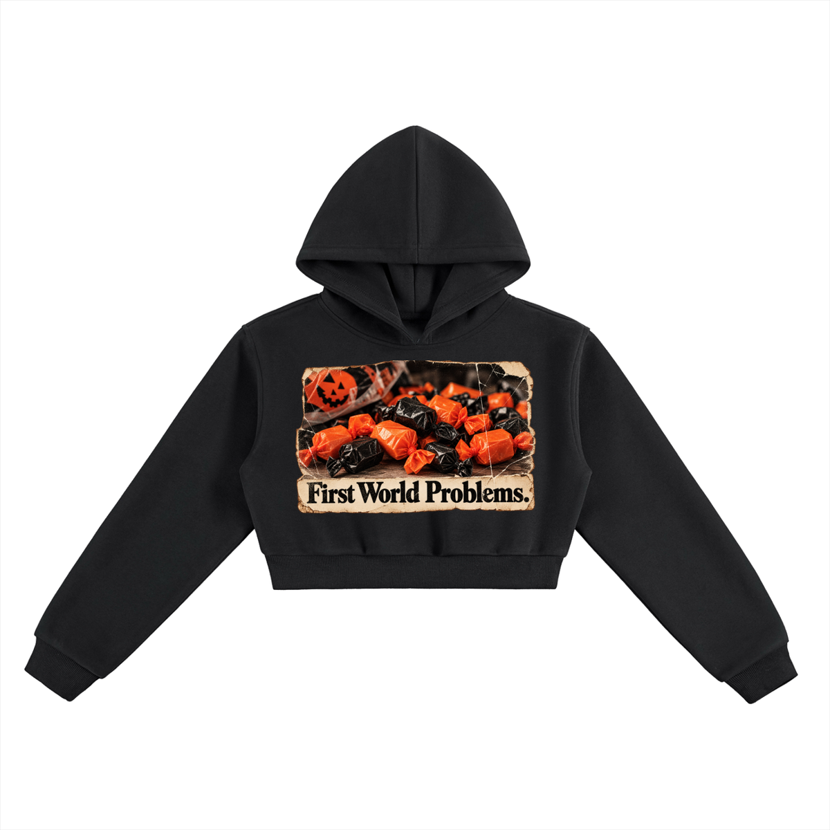 The First World Problems Crop Hoodie